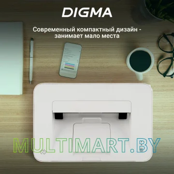 Принтер Digma DHP-2401W (белый) картинка 7